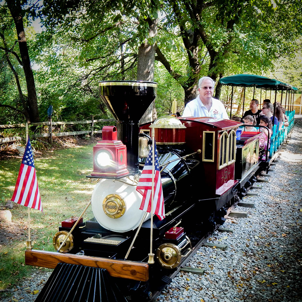 Guests riding Memphis Kiddie Park Train