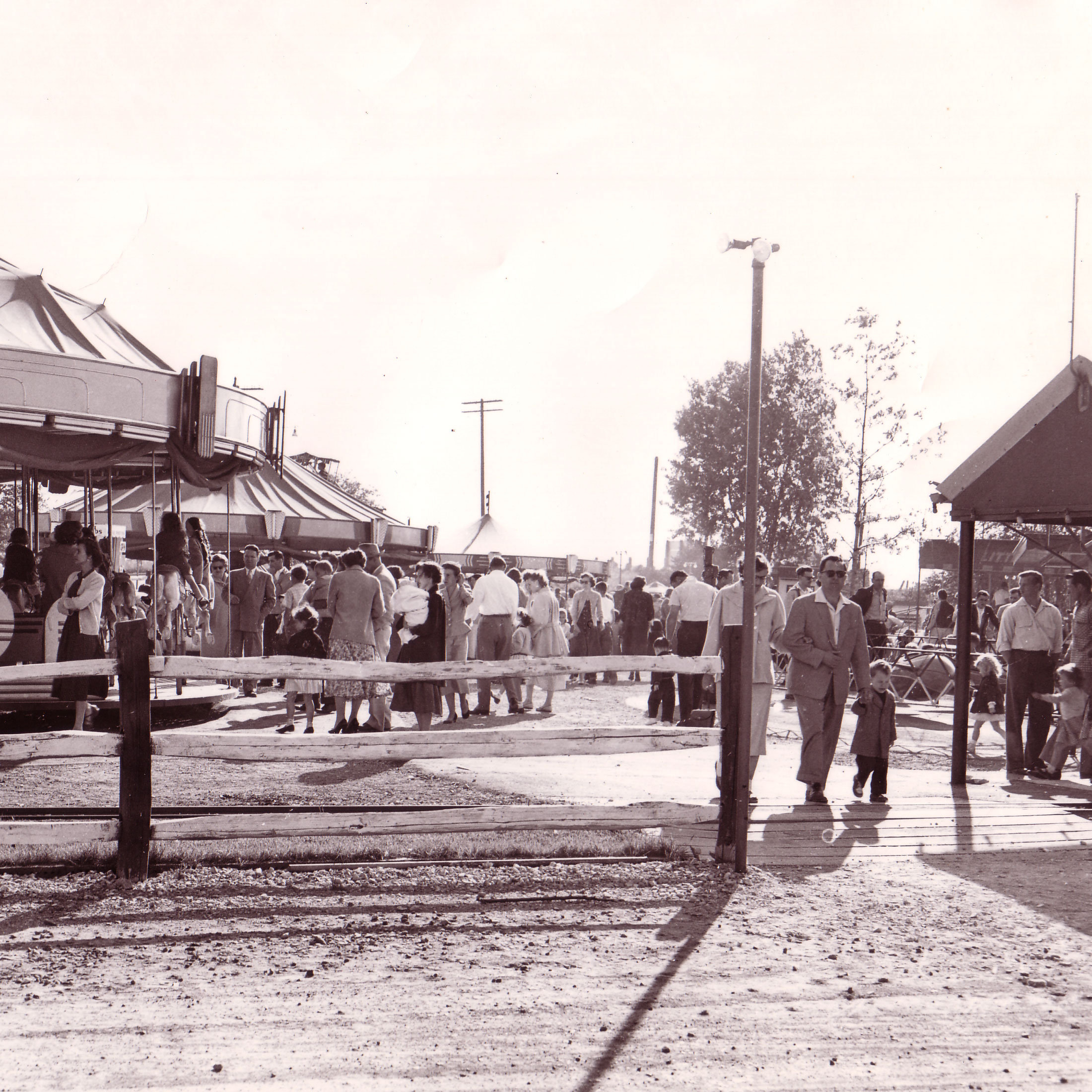 Historical Photo of Guests At Memphis Kiddie Park